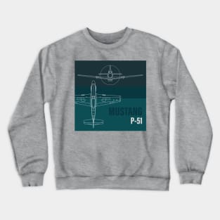 P-51 Mustang: Legendary Wings Crewneck Sweatshirt